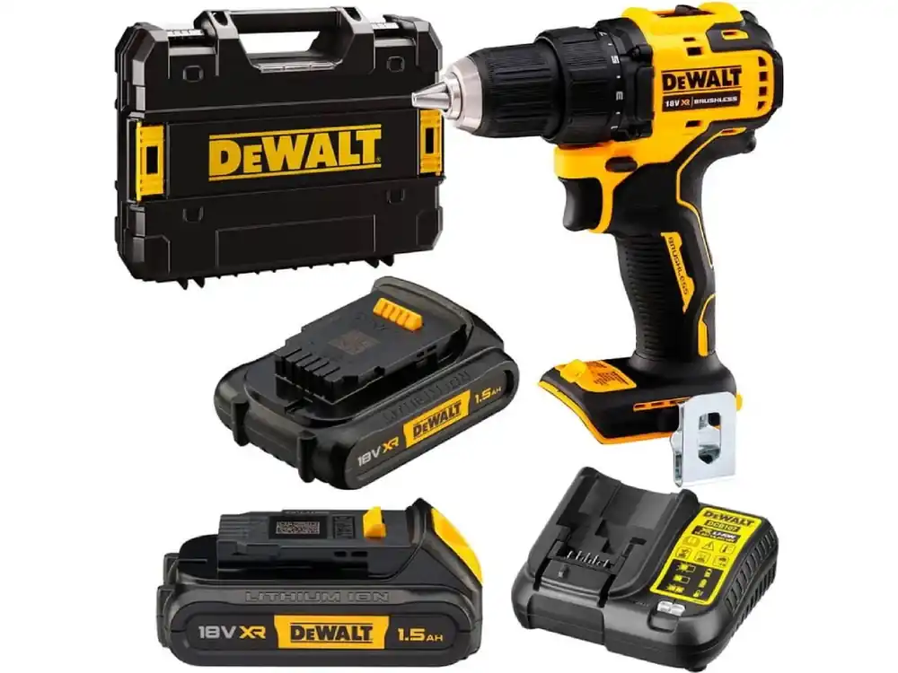 DeWALT DCD708S2T Aku kompaktní aku vrtačka / šroubovák 65Nm XR (18V/2x1,5Ah) kufr Tstak Speciální Cena